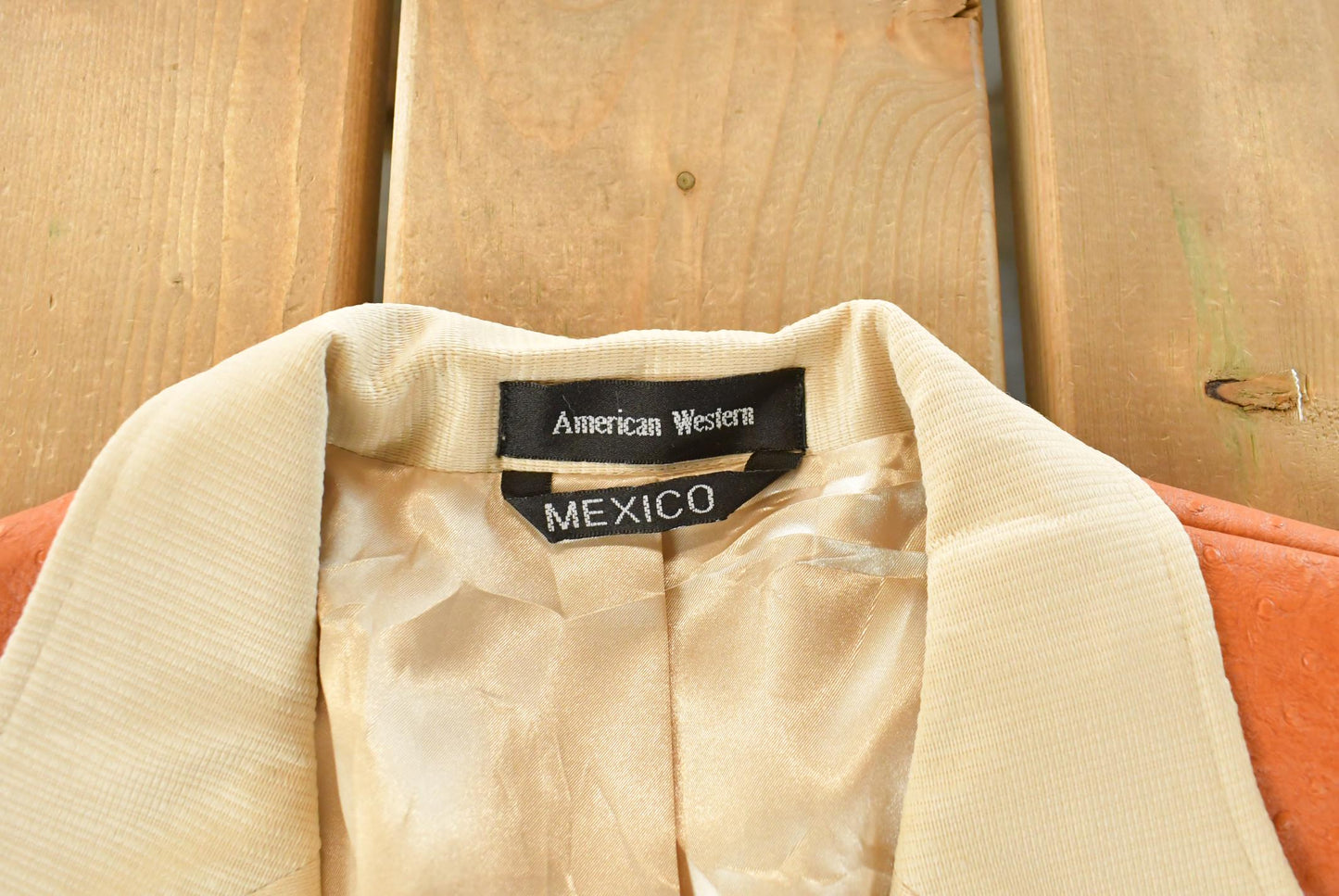 Vintage 1990s American Western Blazer Coat Men's Large / Fall Outerwear / Leather Coat / Winter Outerwear from propervintagecanada