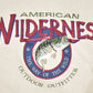 Vintage 1990s American Wilderness Bass Embroidered Crewneck Sweatshirt Men's XL from propervintagecanada