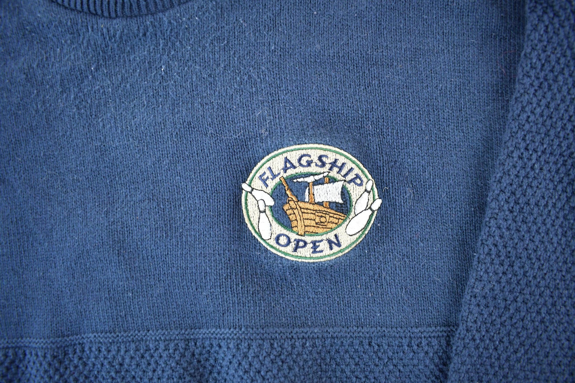Vintage 1990s Andrew Rohan Knit Crewneck Sweater Men's XL from propervintagecanada
