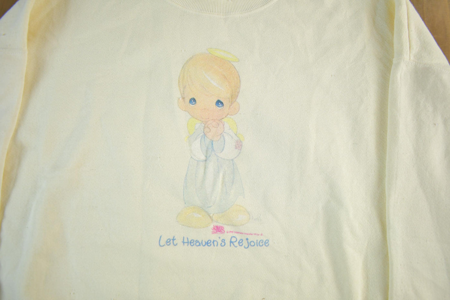 Vintage 1990s Angel Cute Crewneck Sweatshirt Men's XL from propervintagecanada