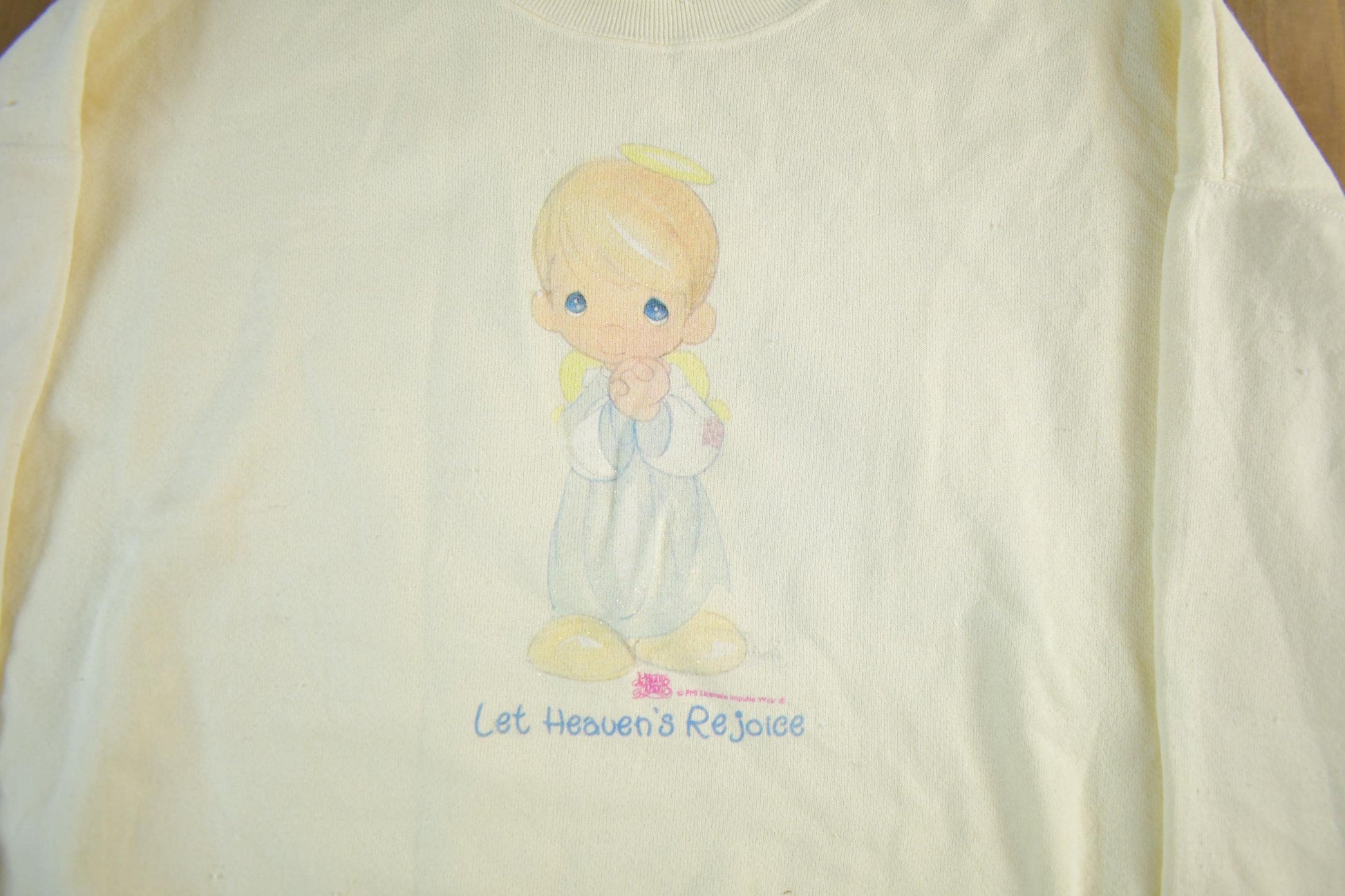 Vintage 1990s Angel Cute Crewneck Sweatshirt Men's XL from propervintagecanada