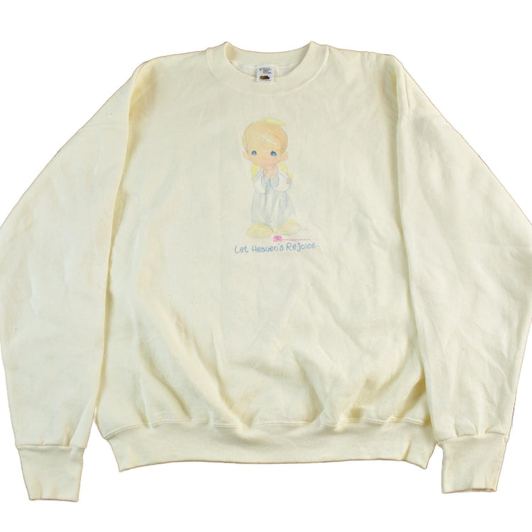 Vintage 1990s Angel Cute Crewneck Sweatshirt Men's XL from propervintagecanada