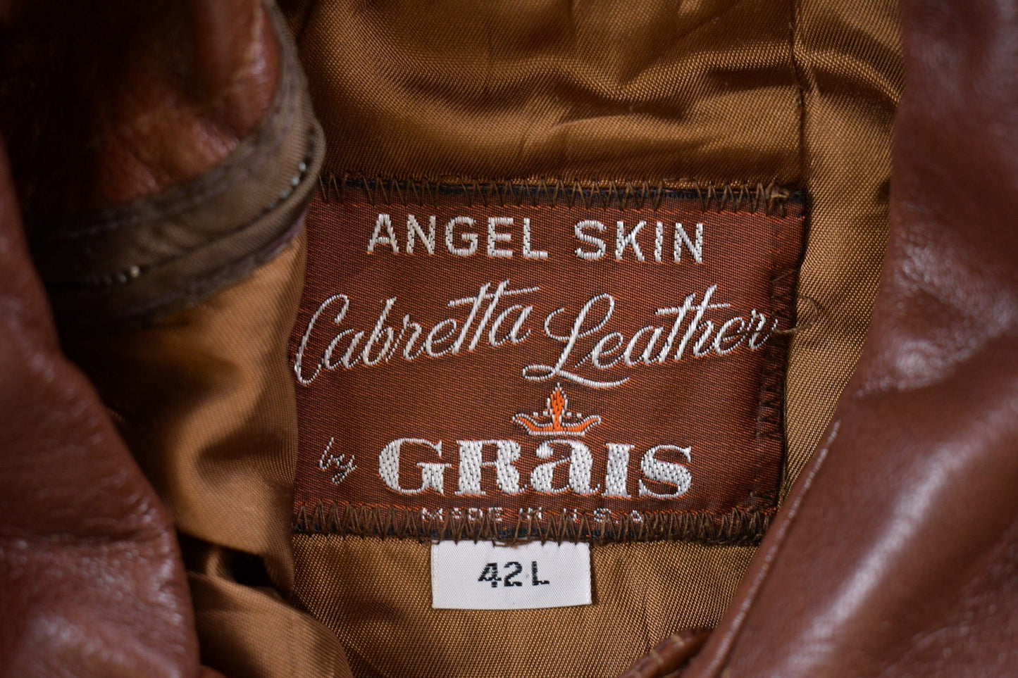 Vintage 1990s Angel Skin By Grais Leather Jacket Men's Medium from propervintagecanada