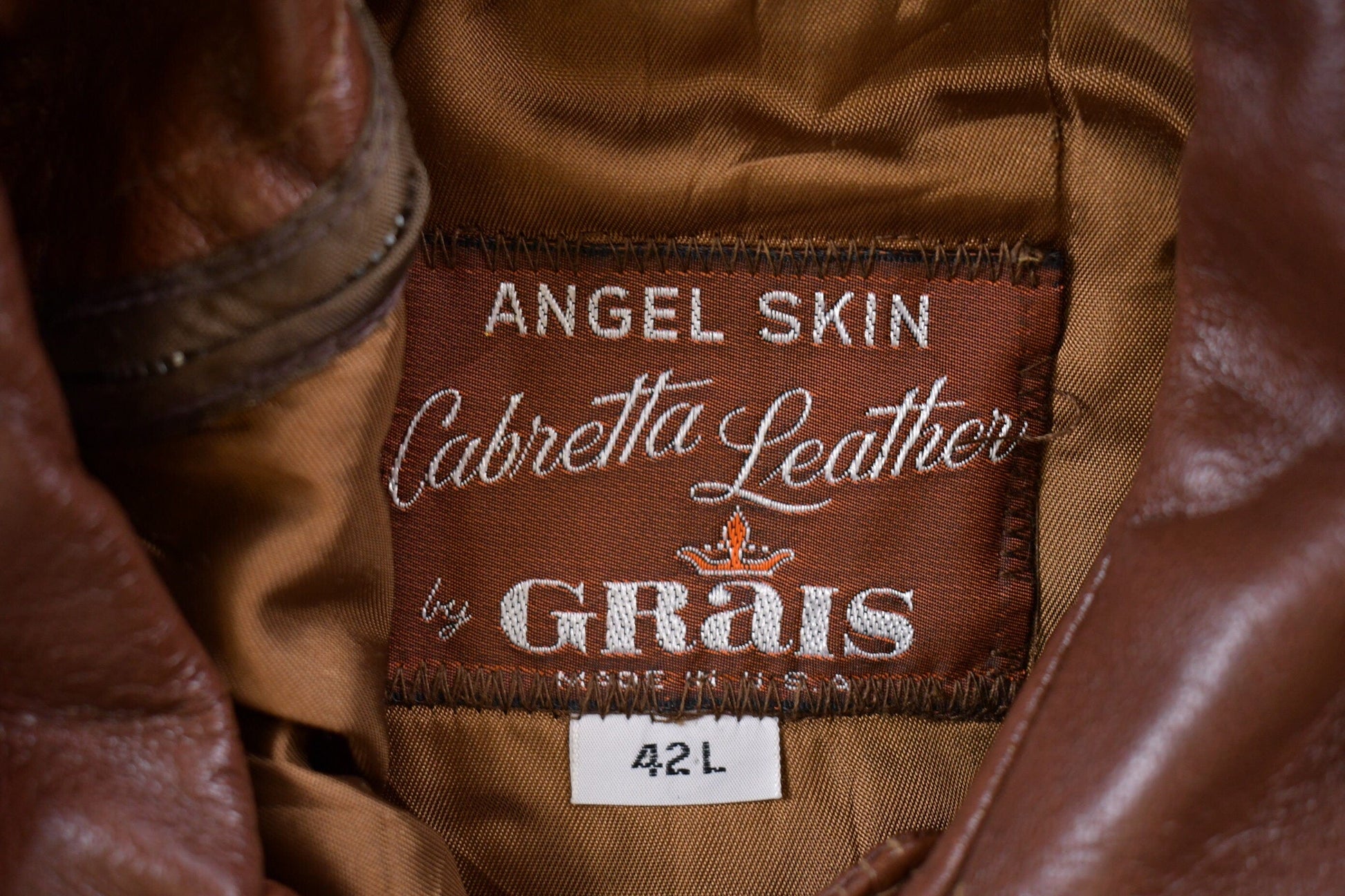 Vintage 1990s Angel Skin By Grais Leather Jacket Men's Medium from propervintagecanada