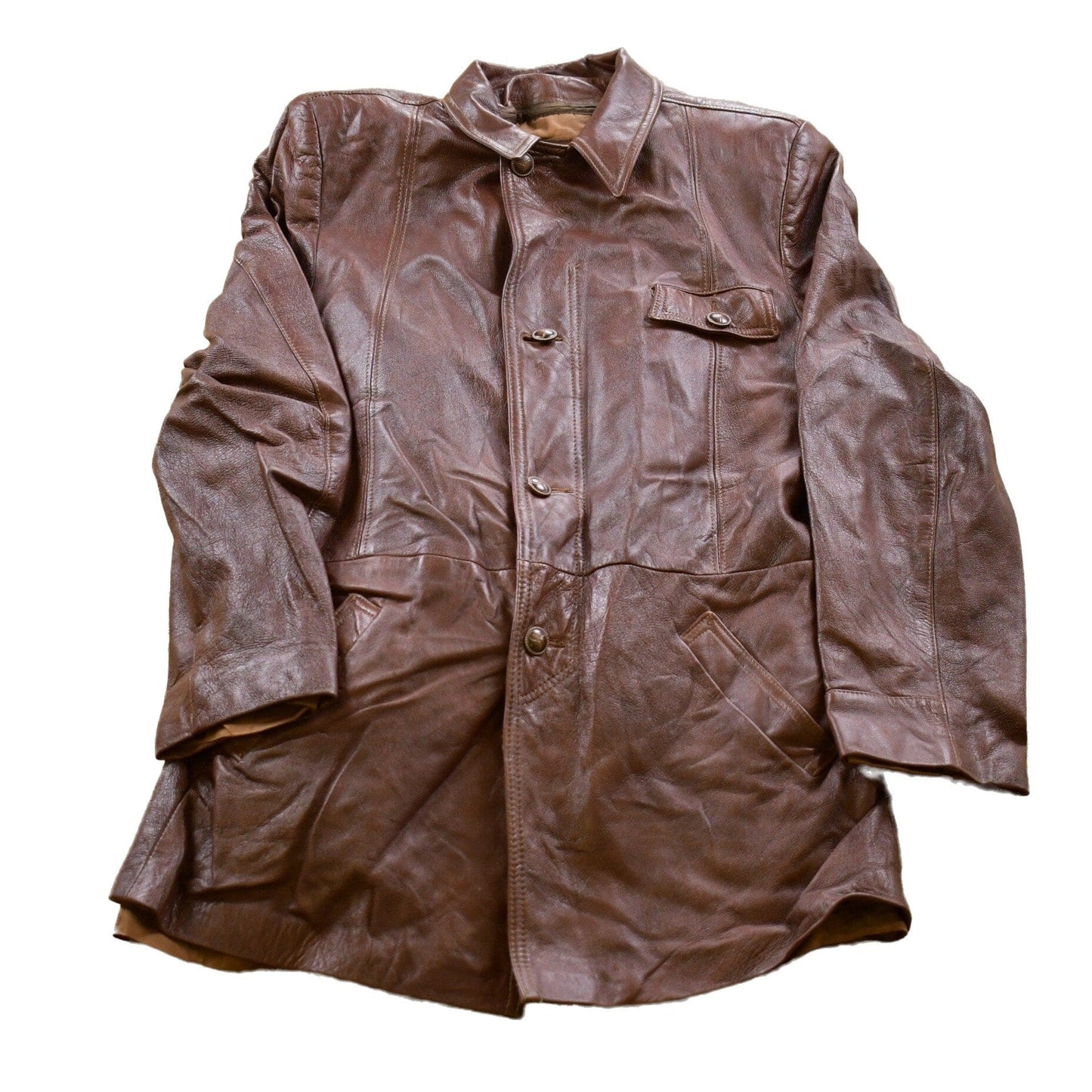 Vintage 1990s Angel Skin By Grais Leather Jacket Men's Medium from propervintagecanada