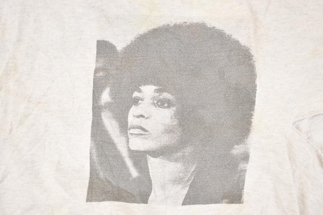 Vintage 1990s Angela Davis Graphic Print Sleeveless Crewneck Sweatshirt Men's M from propervintagecanada