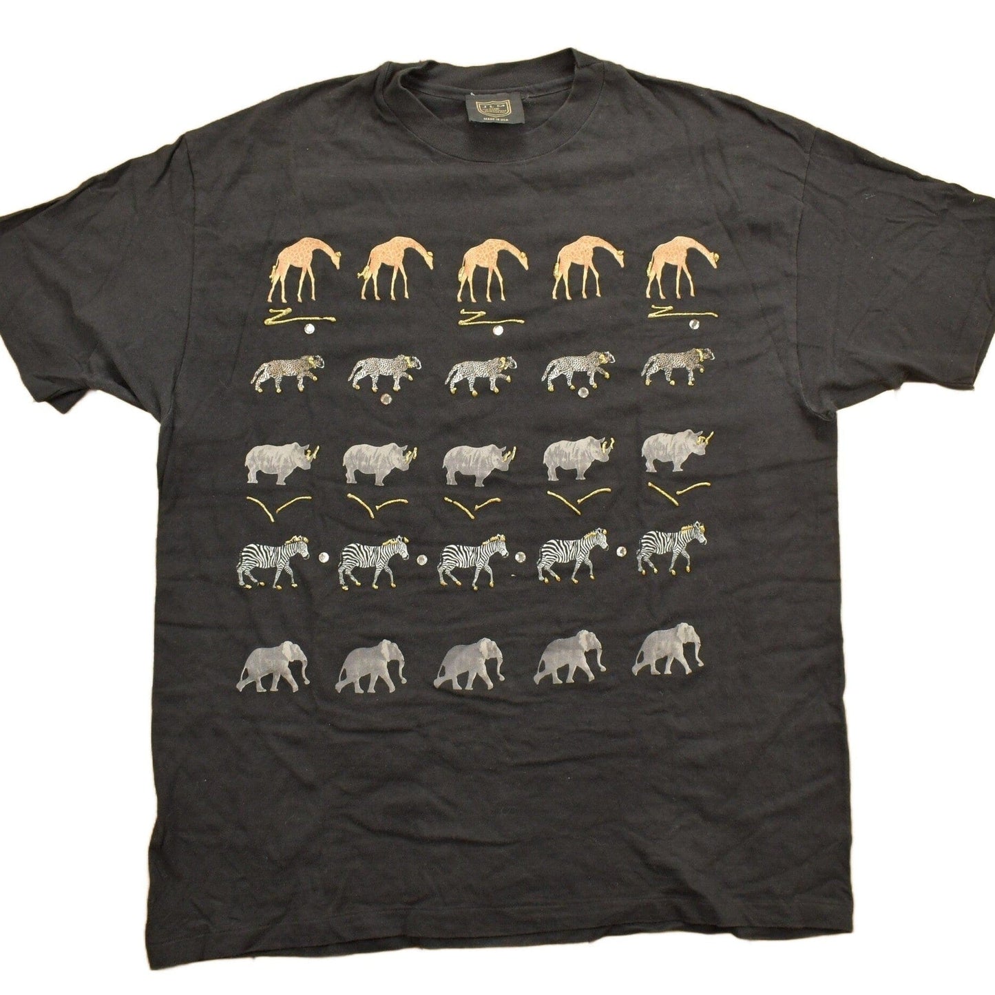Vintage 1990s Animal Themed Graphic T-Shirt Men's XL from propervintagecanada