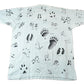 Vintage 1990s Animal Tracks All Over Print Graphic T-Shirt Men's 2XL from propervintagecanada