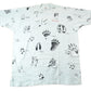 Vintage 1990s Animal Tracks All Over Print Graphic T-Shirt Men's 2XL from propervintagecanada