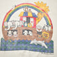 Vintage 1990s Animals on a Boat rainbow Graphic T-Shirt Men's 2XL from propervintagecanada