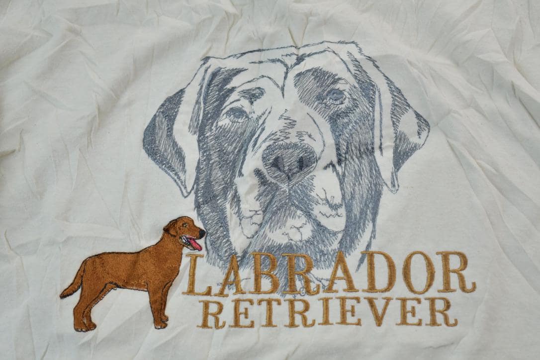 Vintage 1990s Anvil Labrador Retriever Graphic T-Shirt Men's XL from propervintagecanada