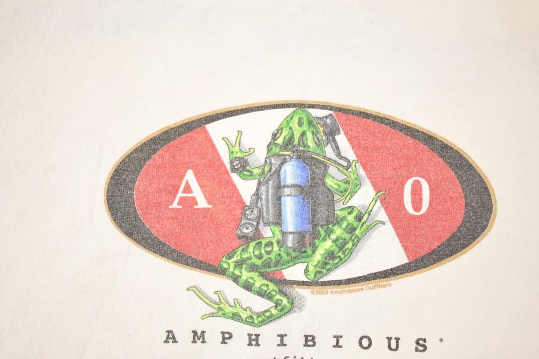 Vintage 1990s AO Amphibious Diving Souvenir Travel T-Shirt Men's L from propervintagecanada