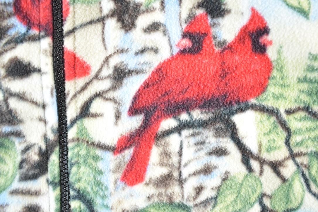 Vintage 1990s AOP Cardinal Fleece Outdoorsman Sweater Vest Womens XL from propervintagecanada