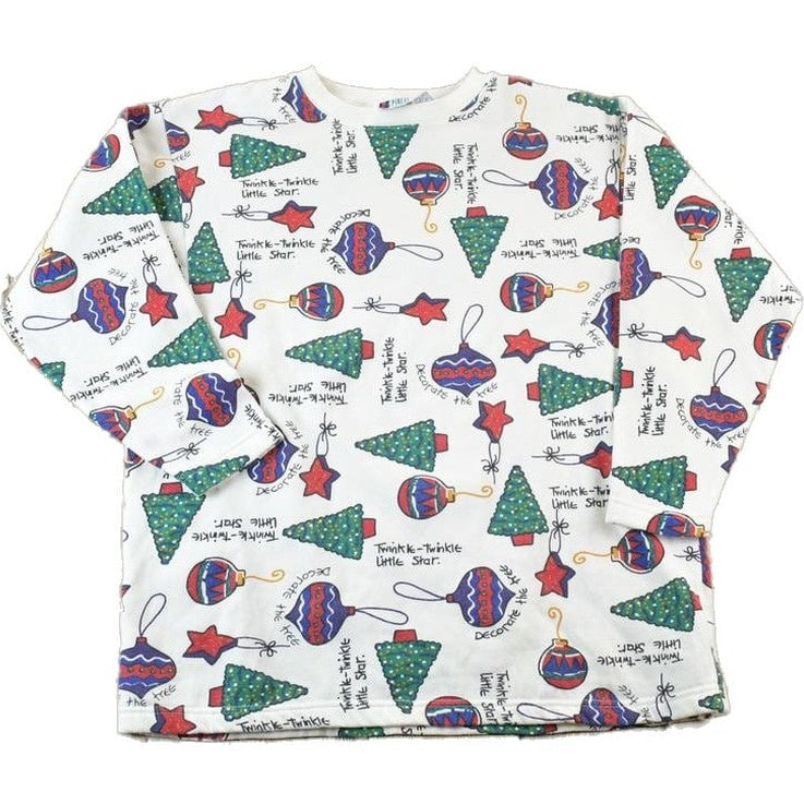 Vintage 1990s AOP Cute Christmas Crewneck Sweater Men's Large from propervintagecanada