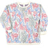 Vintage 1990s AOP Floral Knit Crewneck Sweater Women&