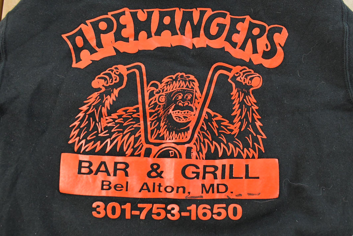 Vintage 1990s Apewangers Bar & Grill Crewneck Sweatshirt Mens S from propervintagecanada