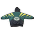 Vintage 1990s Apex One Sharktooth Green Bay Packers NFL Football Hooded Jacket Men&