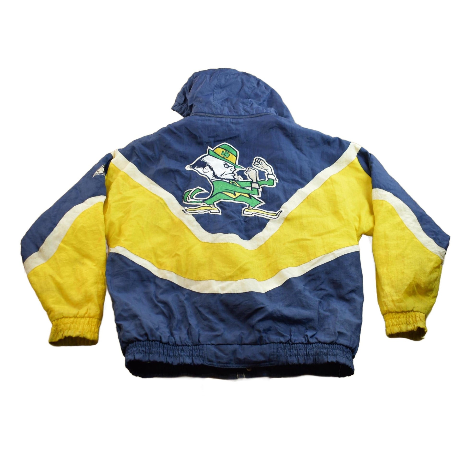 Vintage 1990s Apex One University of Notre Dame Fighting Irish Collegiate Puffer Jacket Men's Large from propervintagecanada