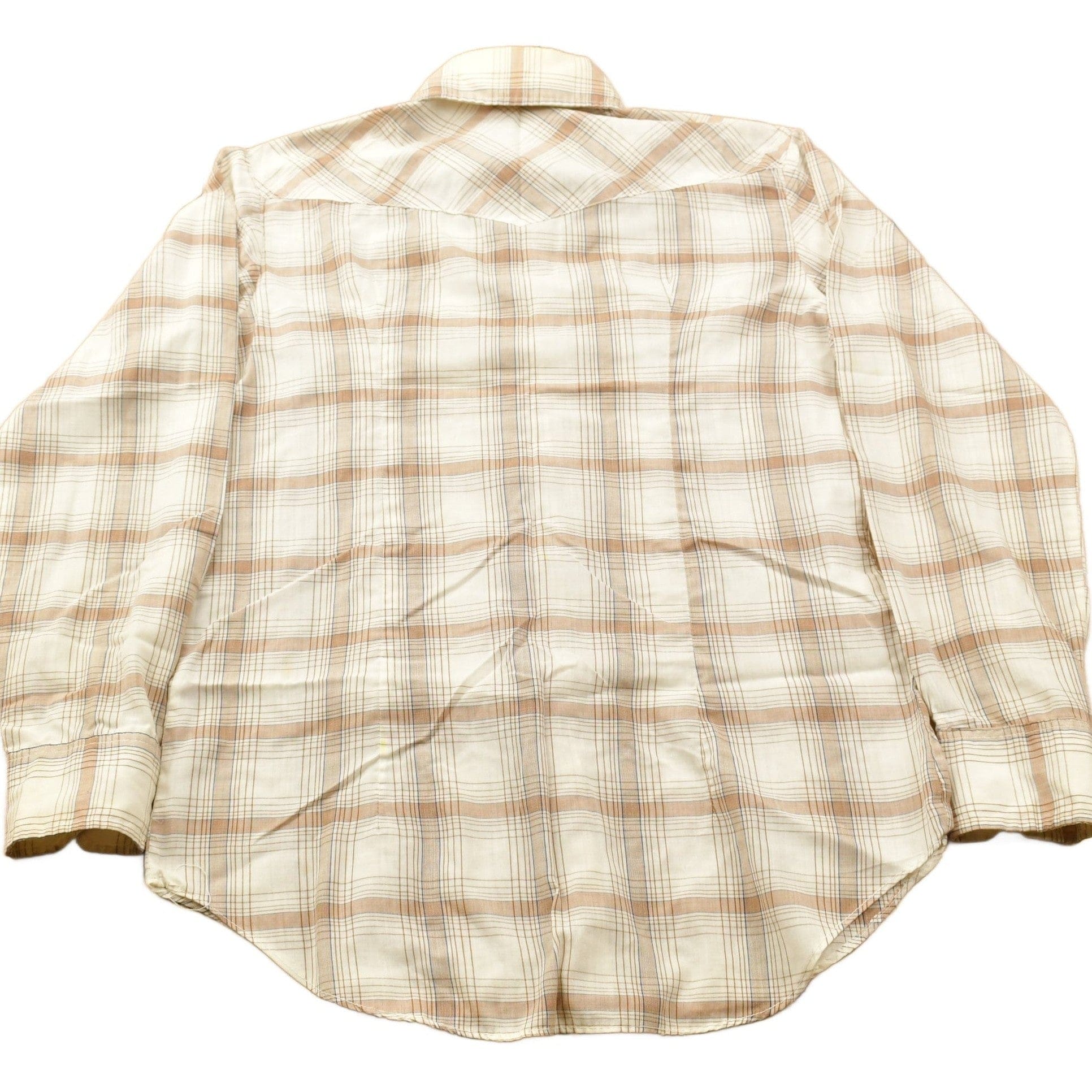Vintage 1990s Apple Bee Plaid Western Flannel Button Up Shirt Men's M from propervintagecanada