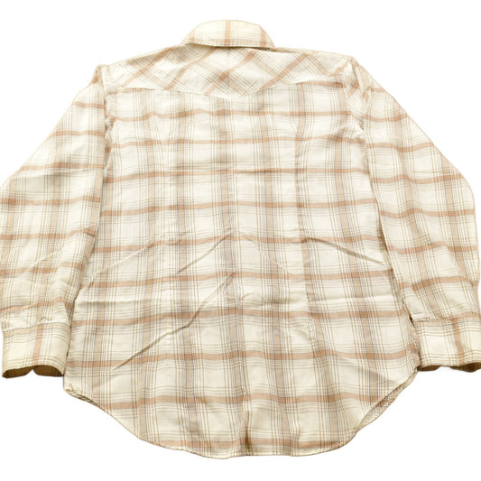 Vintage 1990s Apple Bee Plaid Western Flannel Button Up Shirt Men's M from propervintagecanada