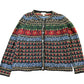 Vintage 1990s Appleseeds Floral Knit Cardigan Sweater Women's Medium from propervintagecanada