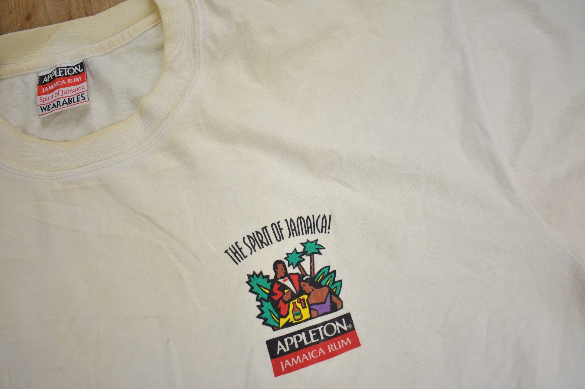 Vintage 1990s Appleton Jamaica Rum Graphic T Shirt Men's 2XL from propervintagecanada