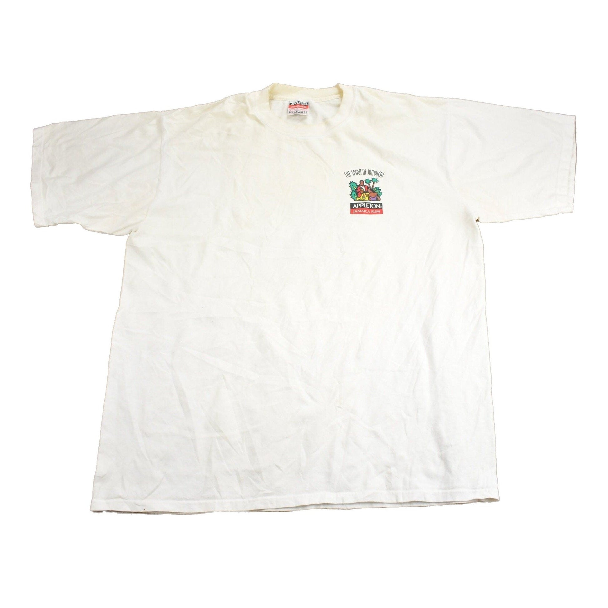 Vintage 1990s Appleton Jamaica Rum Graphic T Shirt Men's 2XL from propervintagecanada