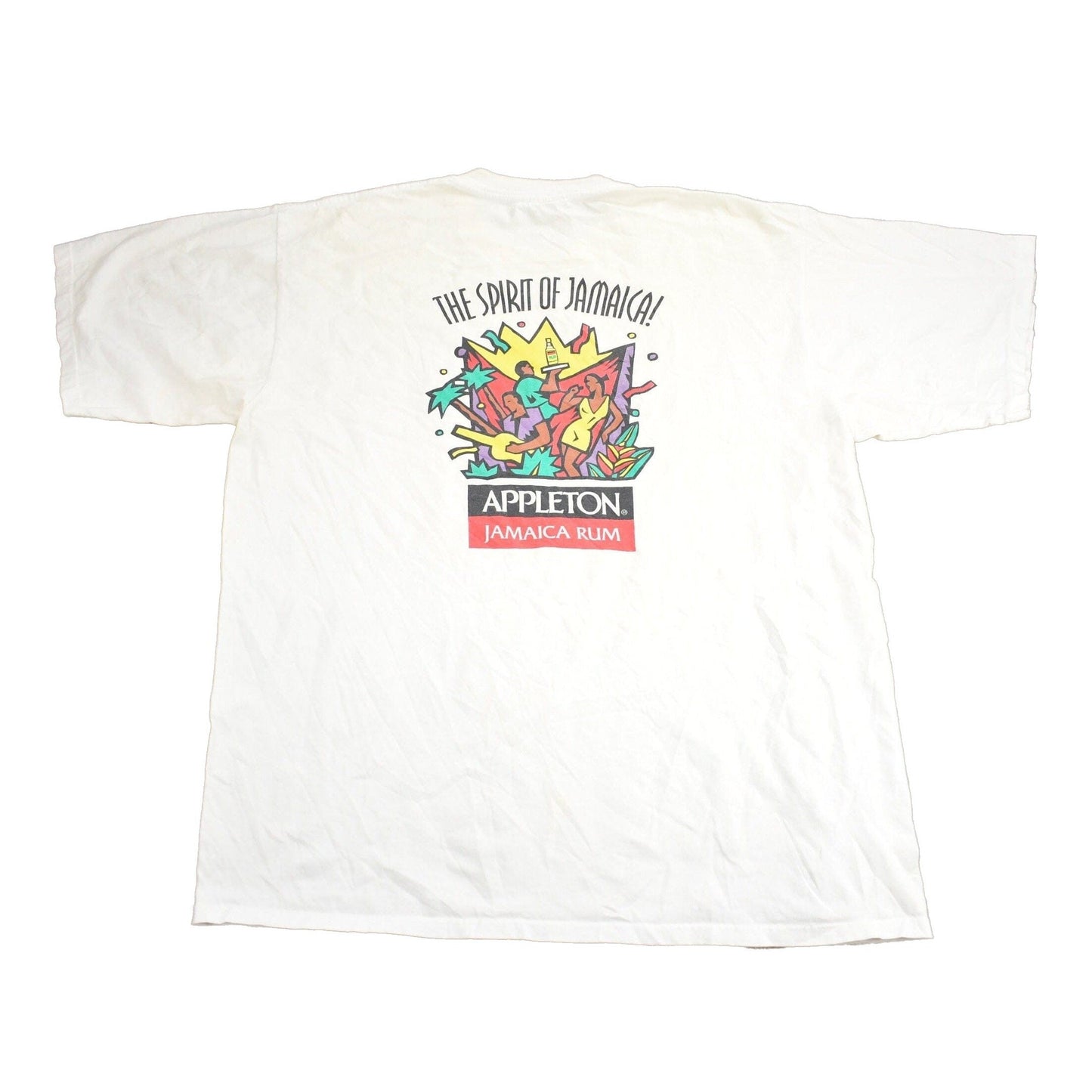 Vintage 1990s Appleton Jamaica Rum Graphic T Shirt Men's 2XL from propervintagecanada
