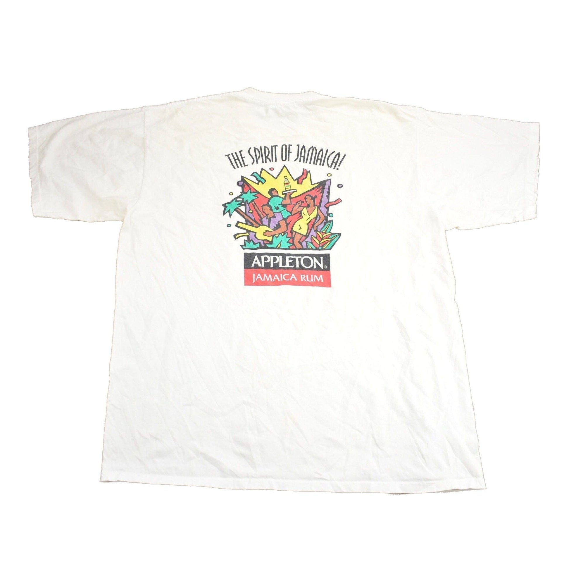 Vintage 1990s Appleton Jamaica Rum Graphic T Shirt Men's 2XL from propervintagecanada