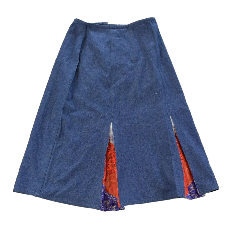 Vintage 1990s April Corness Denim Skirt Women's 30 / Vintage Skirt / Retro Style / Denim Skirt from propervintagecanada