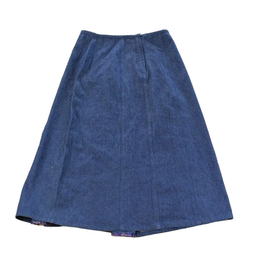 Vintage 1990s April Corness Denim Skirt Women's 30 / Vintage Skirt / Retro Style / Denim Skirt from propervintagecanada