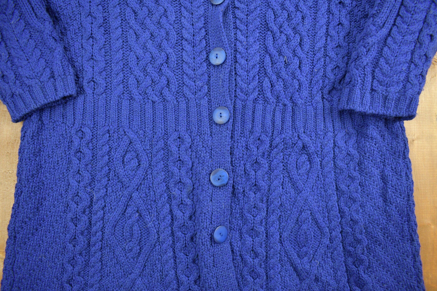Vintage 1990s Aran Crafts 100% Merino Wool Knit Sweater Men's Large from propervintagecanada