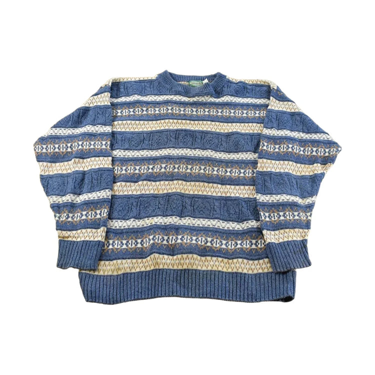 Vintage 1990s Arcadia Knit Crewneck Sweater Men's Medium from propervintagecanada
