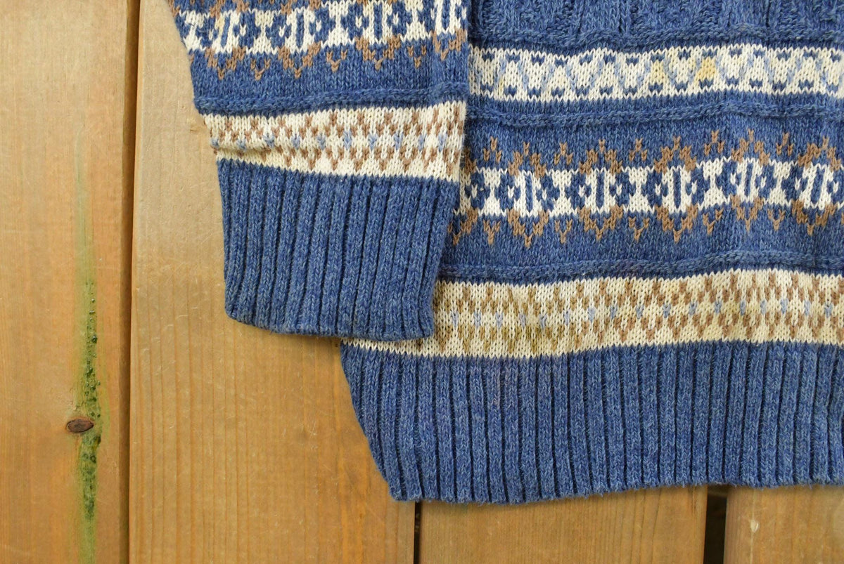 Vintage 1990s Arcadia Knit Crewneck Sweater Men's Medium from propervintagecanada