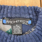 Vintage 1990s Architect Knit Crewneck Sweater Men's M / 90s Knitted Sweatshirt / Vintage Preppy Knits from propervintagecanada