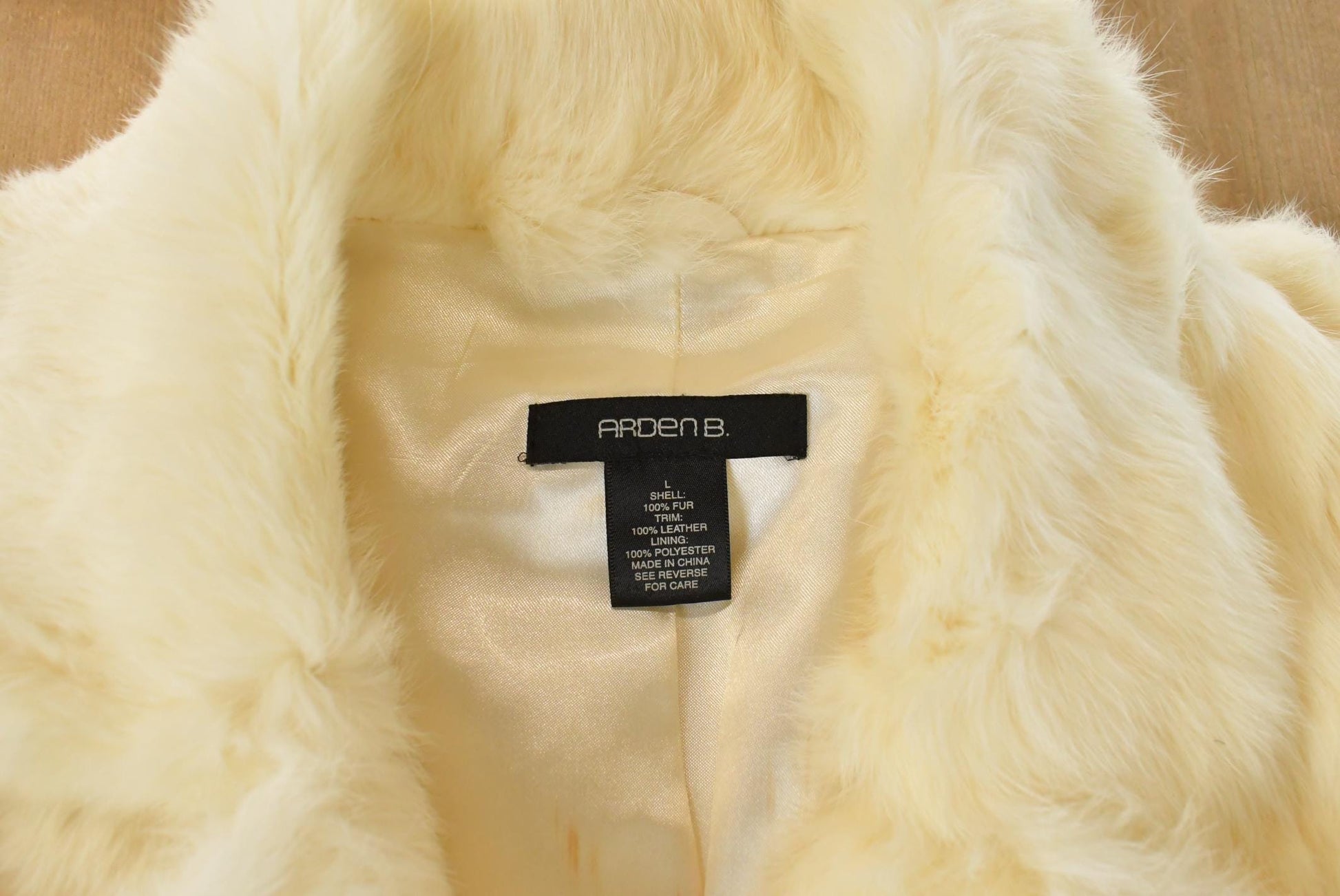 Vintage 1990s Arden Rabbit Fur Coat Women's Large from propervintagecanada