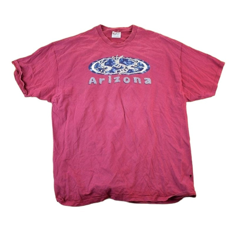Vintage 1990s Arizona Aztec Souvenir Single Stitch Graphic Print T-Shirt Men's XL from propervintagecanada