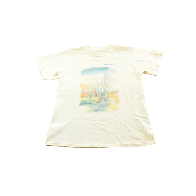 Vintage 1990s Arizona Desert Cactus T-Shirt Mens M from propervintagecanada