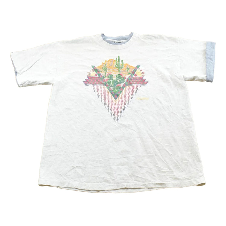 Vintage 1990s Arizona Desert Plants T-Shirt Men's L from propervintagecanada