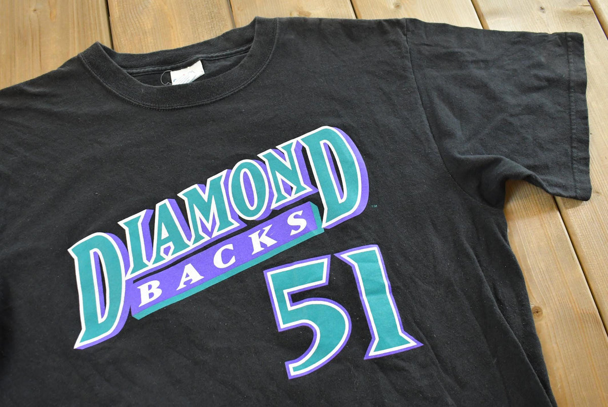 Vintage 1990s Arizona Diamondbacks Randy Johnson MLB Baseball T-Shirt Men's L from propervintagecanada