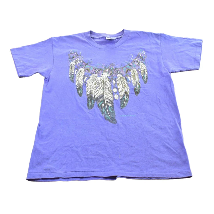 Vintage 1990s Arizona Feather Necklace T-Shirt Men's L from propervintagecanada