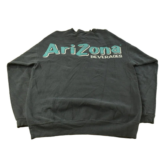 Vintage 1990s Arizona Green Tea Promo Crewneck Sweatshirt Men's L from propervintagecanada