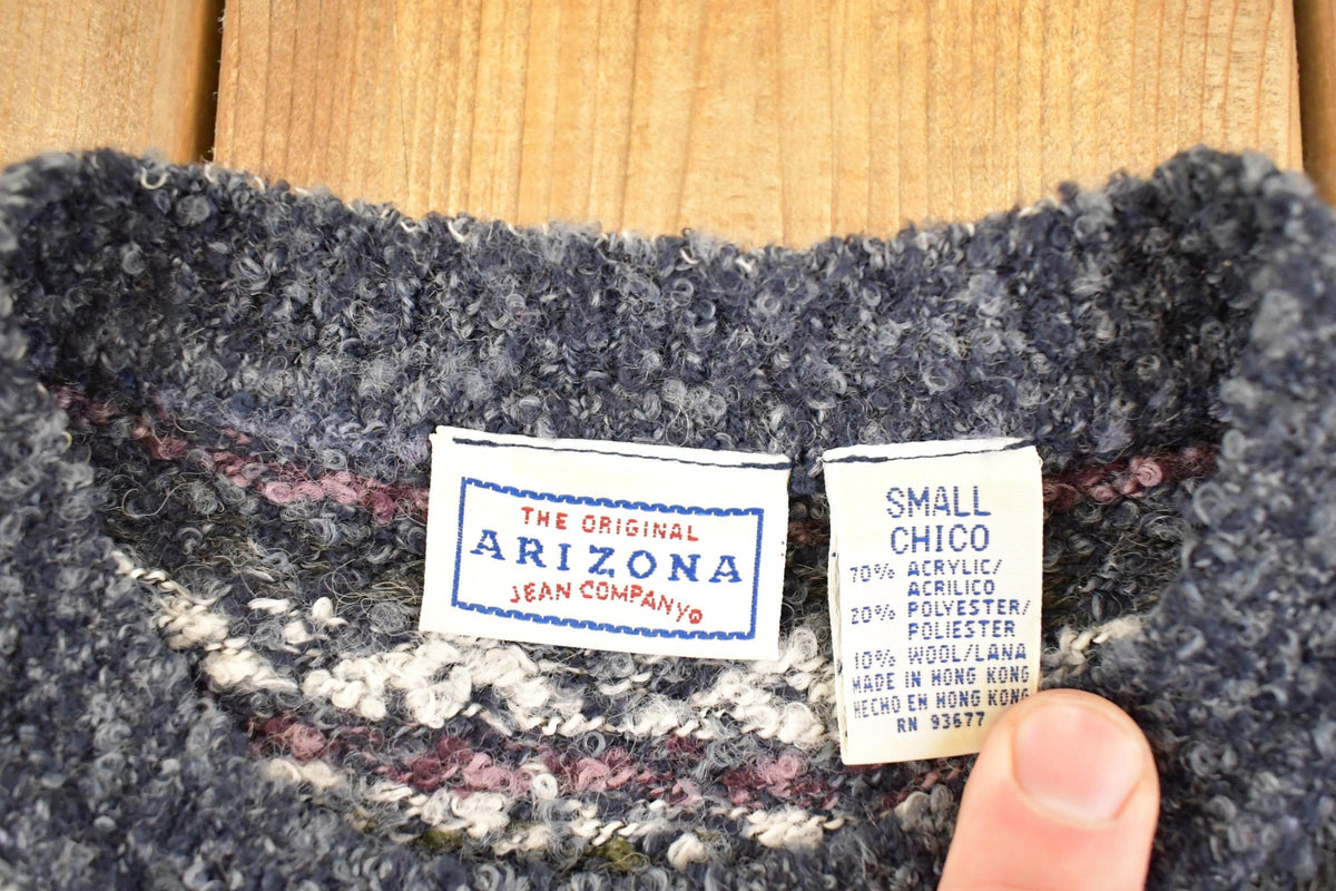 Vintage 1990s Arizona Knit Crewneck Sweater Mens S from propervintagecanada