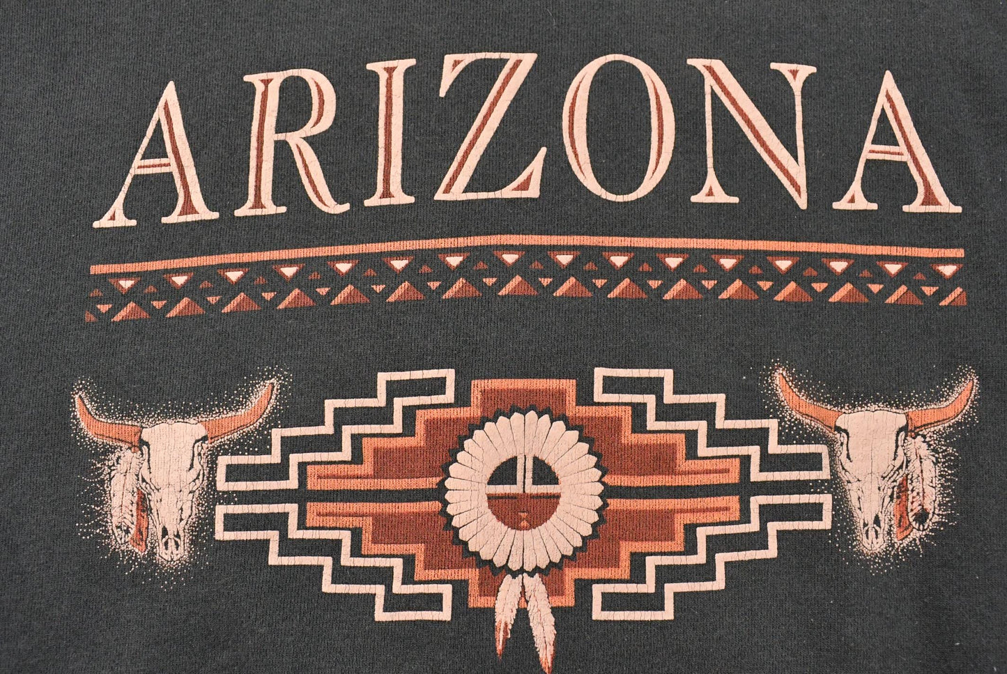 Vintage 1990s Arizona Native Art Crewneck Sweatshirt Men's XL from propervintagecanada