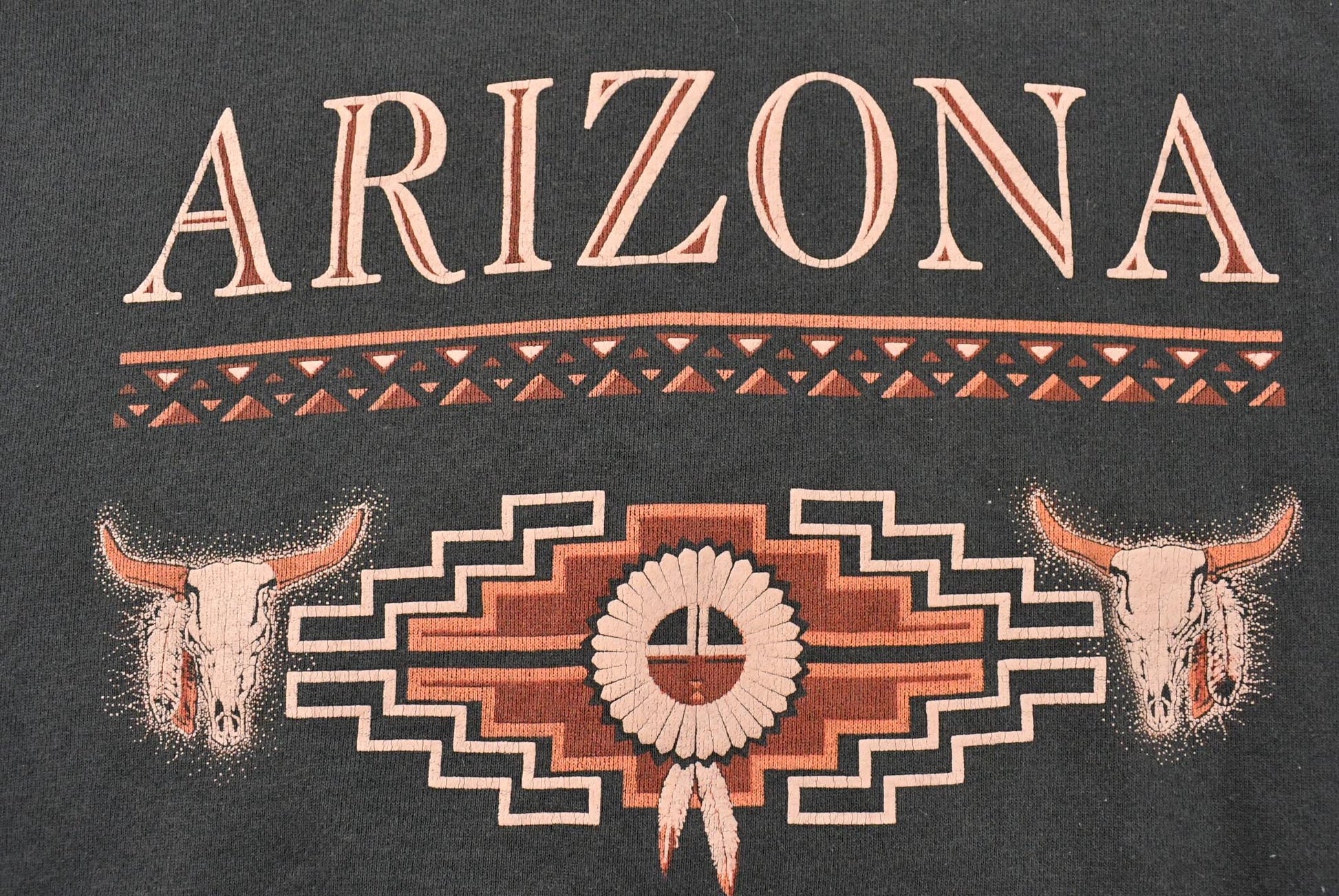 Vintage 1990s Arizona Native Art Crewneck Sweatshirt Men's XL from propervintagecanada