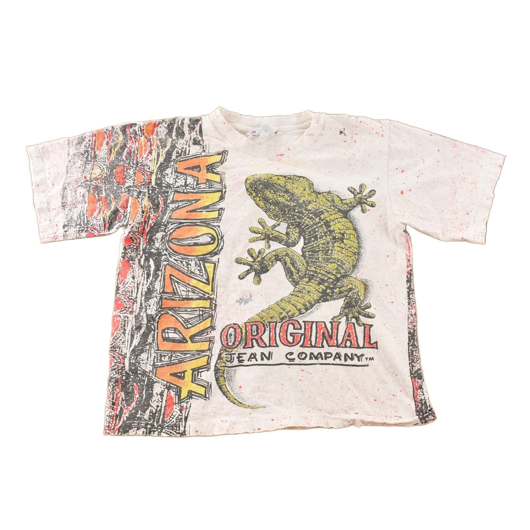Vintage 1990s Arizona Original Jean Company Lizard T Shirt Youth XL from propervintagecanada