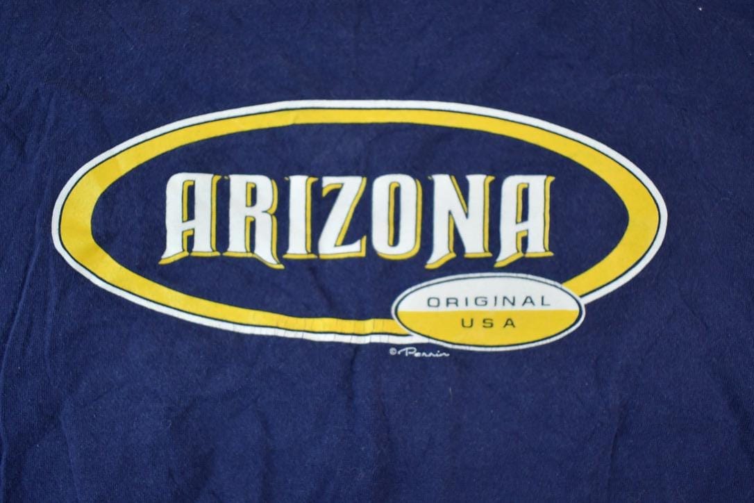 Vintage 1990s Arizona Souvenir Single Stitch Graphic Print T-Shirt Men's XL from propervintagecanada