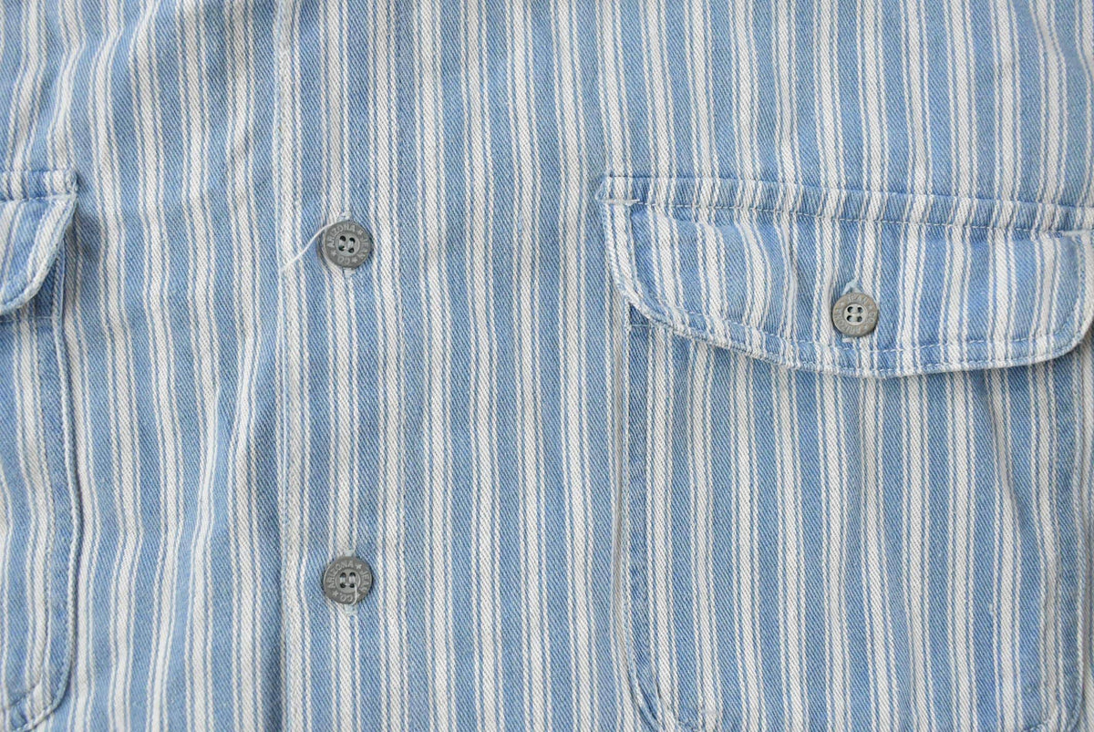 Vintage 1990s Arizona Striped Button Up Shirt Men's L from propervintagecanada