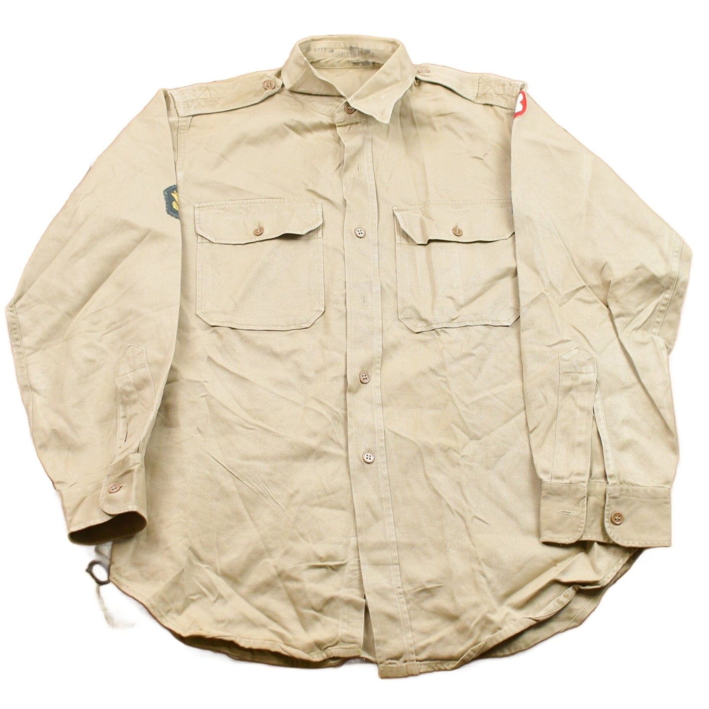 Vintage 1990s Army Button Up Shirt Men's MMen's Medium from propervintagecanada