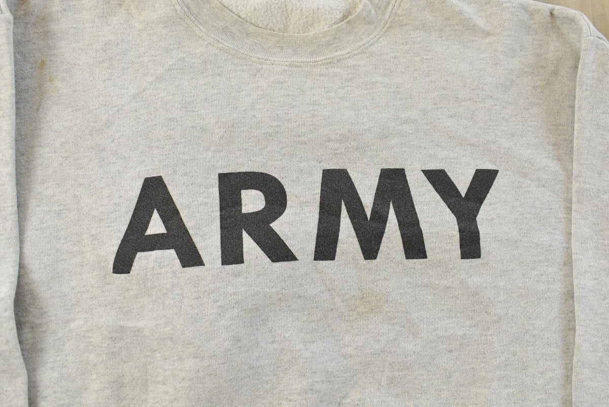 Vintage 1990s Army Crewneck Sweatshirt Men's L from propervintagecanada